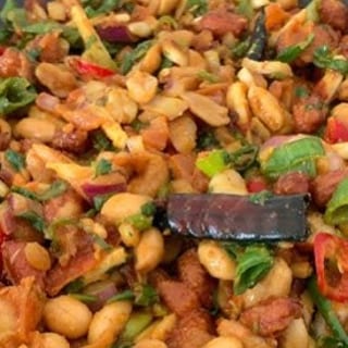 Badaam sandeko (peanut chaat)