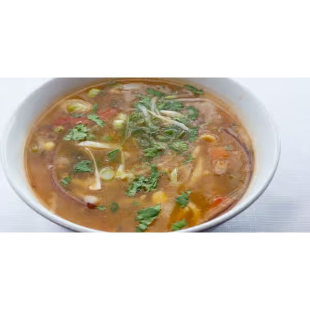 Chicken thukpa soup.
