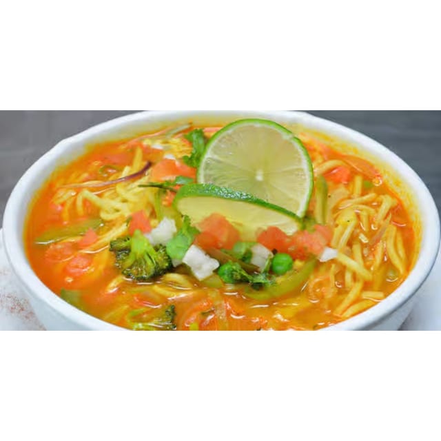 Veggie thukpa soup.